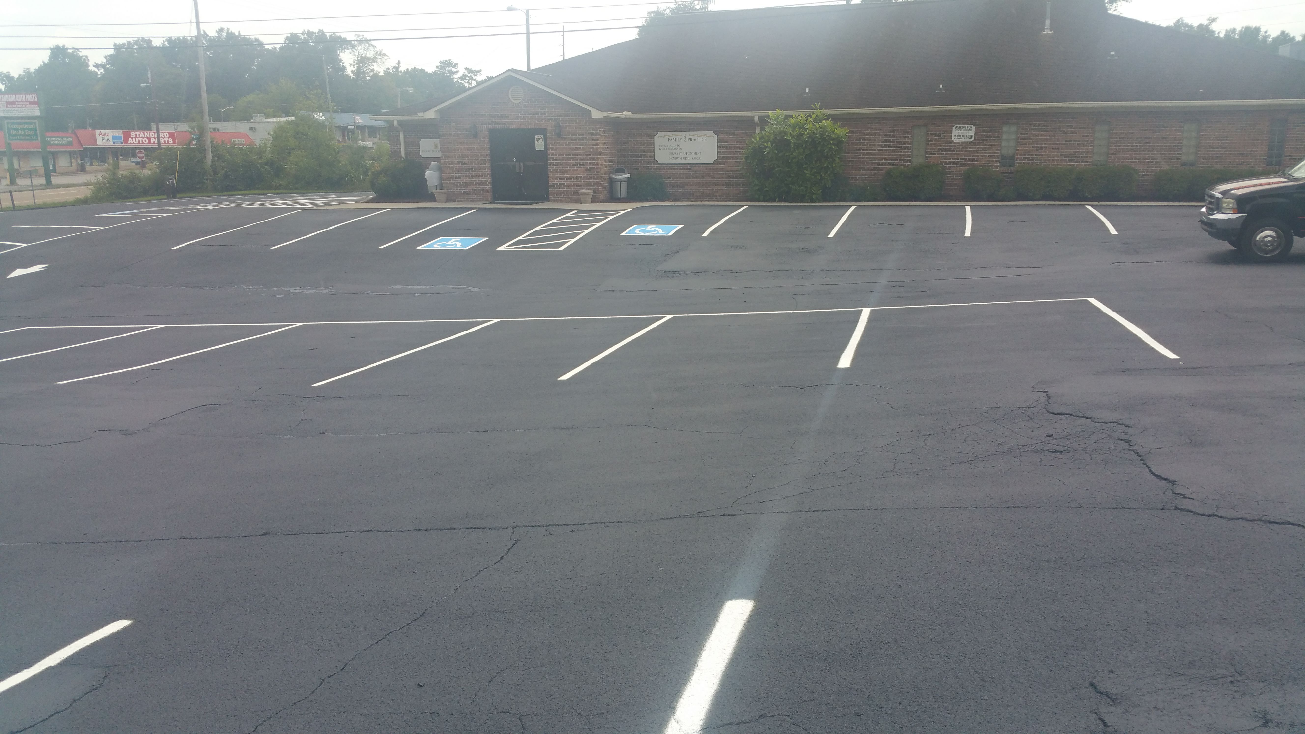 Commercial sealcoating and striping knoxville