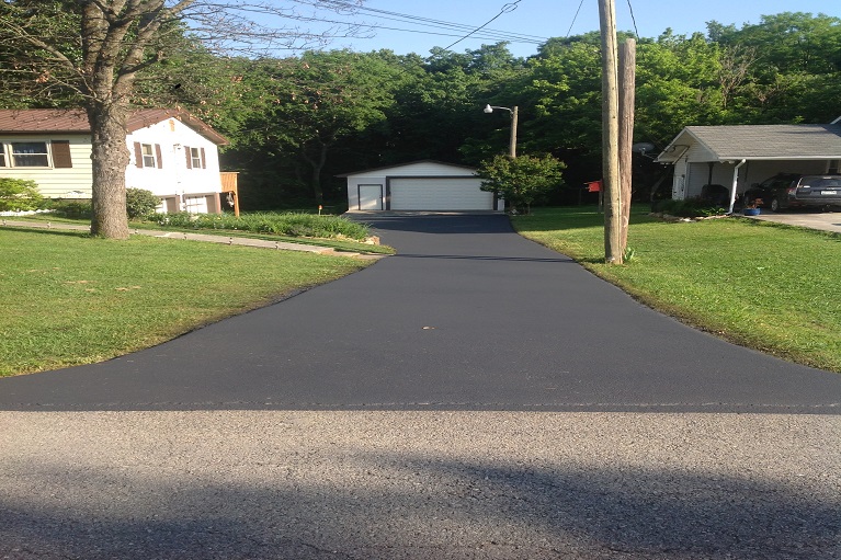 Residential sealcoating and striping